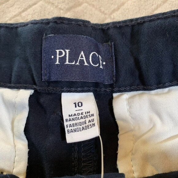 Childrens Place Unisex Kids 10 Chino Pants Navy Blue Straight Leg School Uniform - Picture 4 of 12